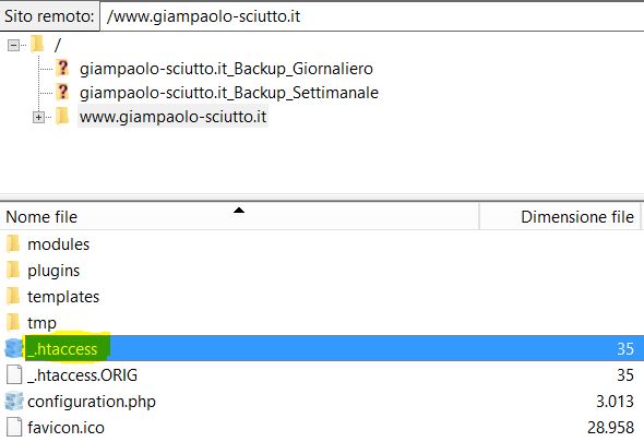 Attivare la Compressione Gzip su Aruba 1