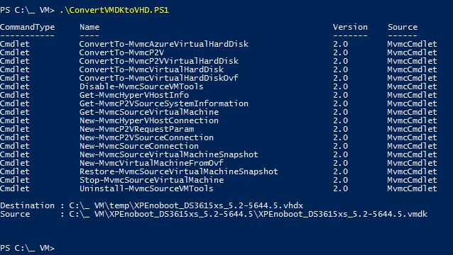Convert VMDK to VHD 01