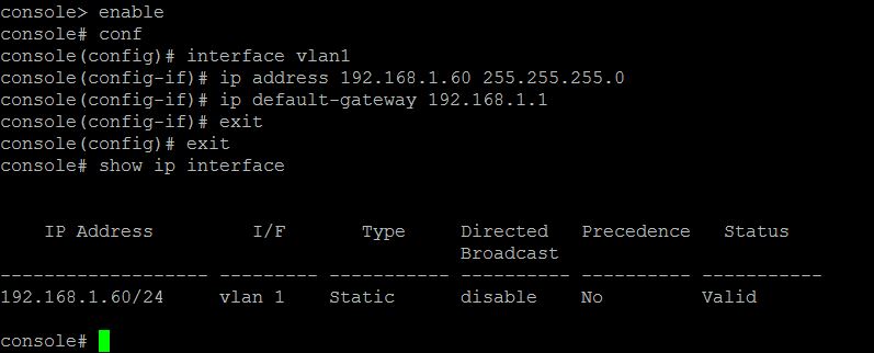 How configure Ip address Dell PowerConnect Switch 01