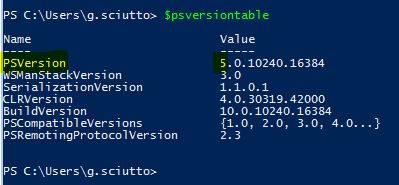 Powershell Version errore2