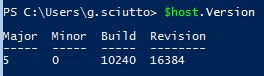 Powershell Version errore3