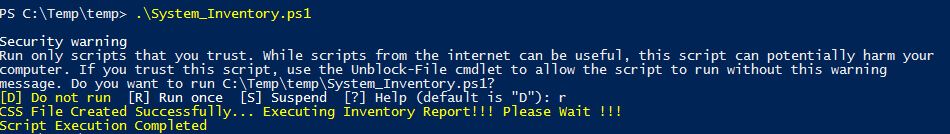 Raccolta informazioni del sistema usando PowerShell 1