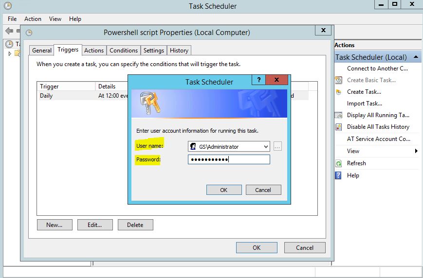 Schedulare uno script Powershell 06